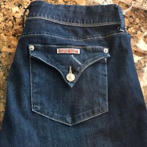 Hudson distressed skinny jeans